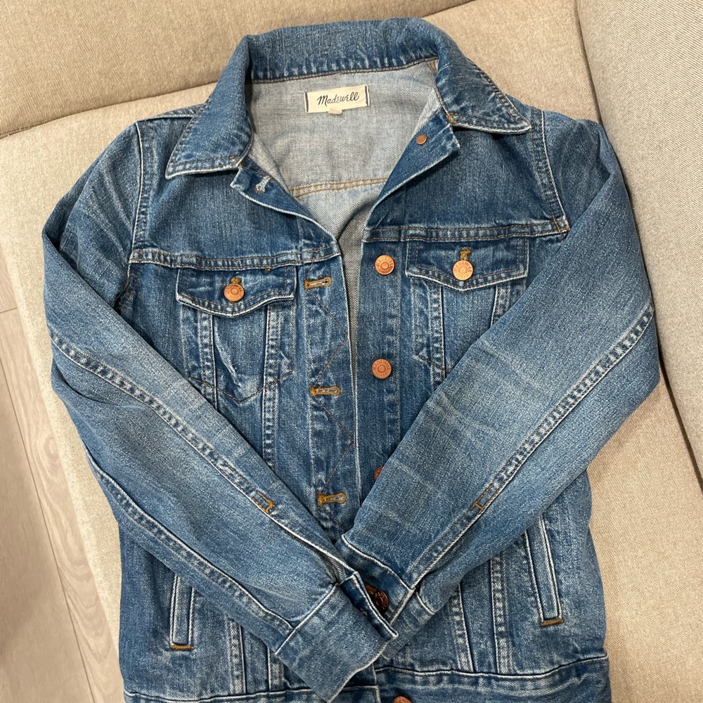 Madewell blue Jean jacket Xs